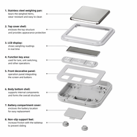 Balance de précision numérique Santwell JS-398 avec écran LCD, alimentée par piles, pour la mesure du poids des bijoux en or