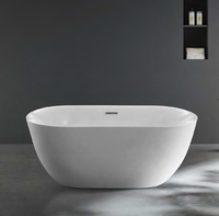 Foshan Baignoire autoportante en acrylique personnalisée en forme d'œuf au design moderne pour spa extérieur à usage domestique Trempage Hôtels Villas