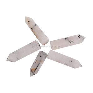 Piedra curativa de punto de cuarzo turmalina negra, cristal Natural, prismas hexagonales, varita de Obelisco, piedra de tratamiento - Product Image 6