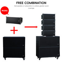 Système de sonorisation passif professionnel DBK à gamme complète avec enceintes line array métalliques et équipement audio pour églises