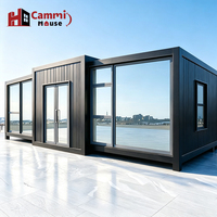 Cammi Maison Conteneur Extensible en Acier Moderne Grande Modulaire Préfabriquée en Verre pour Habitation ou École