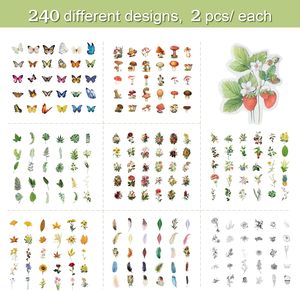 Imeepa 480Pcs Nature <b>Stickers</b> 8 Series Theme Scrapbooking <b>Stickers</b> - Product Image 3