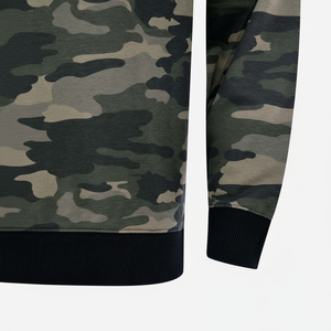 สเวตเชิ้ตเฮฟวีเวตสำหรับผู้ชายโอเวอร์ไซส์ผ้าถักผ้ายืดสำหรับฤดูใบไม้ร่วงโลโก้ออกแบบได้ตามที่ต้องการ - Product Image 1