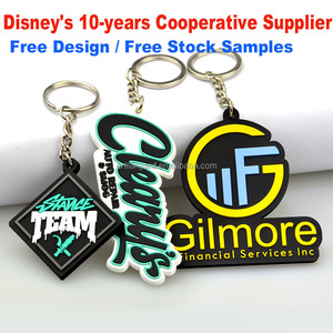 Tùy chỉnh thiết kế 3D Silicone keying cao su mềm PVC Keychain cho quà lưu niệm khuyến mại Móc chìa khóa - Product Image 2