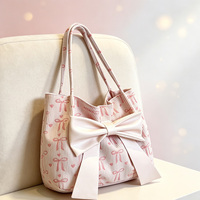 Tas Tote Wanita Bahan Corduroy Custom Print Grosir, Kapasitas Besar untuk Kerja dan Belanja