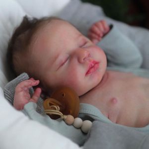 Poupée Bébé Reborn Réaliste de 19 Pouces, Faite à la Main, Modèle Nouveau-né, Jouet en Silicone, Vente Chaude, Cadeau Parfait pour Filles - Product Image 2