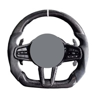 Volant sport racing en fibre de carbone J Auto 2019-2024 pour Supra A90 GR MK5, 40 mm, 4 branches