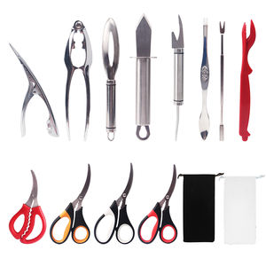 Outils de fruits de mer en acier inoxydable écorce de <span class=keywords><strong>crabe</strong></span> 3 pièces outil de crevettes <span class=keywords><strong>pince</strong></span> à homard <span class=keywords><strong>pince</strong></span> choisir ensemble d'outils de <span class=keywords><strong>crabe</strong></span> de homard - Product Image 4