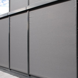 Tende <span class=keywords><strong>a</strong></span> <span class=keywords><strong>Rullo</strong></span> Motorizzate Elettriche su Misura di Grandi Dimensioni, Ignifughe e Antivento, per Esterni, Patio e Finestre con Sistema Zip Track - Product Image 1