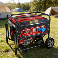 Hocheffizienter 5KW 420cc 4-Takt Luftgekühlter Benzingenerator mit Elektrostarter, 50/60Hz, LED-Anzeige, Leichtgewicht, 220V für den Hausgebrauch