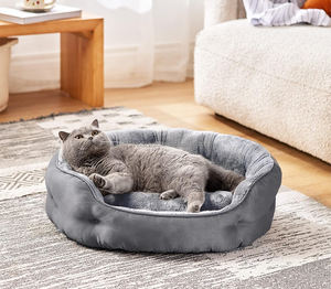 Winter Pet <b>Dog</b> <b>Bed</b> with Slip Resistant Bottom Indoor <b>Round</b> Puppy Cat <b>Bed</b> Soft Warm Washable Pet Nest for Small Medium <b>Dogs</b> Cats - Product Image 4