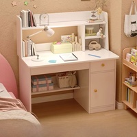 Bureau d'ordinateur multifonctionnel en bois avec étagère intégrée – Design minimaliste pour la maison, la chambre, le bureau d'étudiant, l'écriture et le rangement
