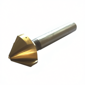 Ttake 90 Degree Countersink Hss TiN Coated Cylindrical Shank 3 Flutes Din 335 <b>C</b> - Product Image 2