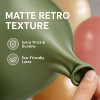Ballons en latex vintage de 10 pouces, ballons rétro, vente en gros, globos, ballons pour la décoration de fêtes et de mariages
