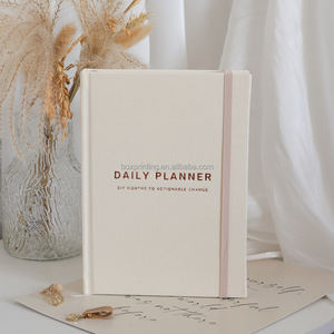 Journal en tissu de lin avec bordure dorée, papier épais, journal à l'ancienne, couverture rigide A5, journal ligné, carnet pour écrire - Product Image 3