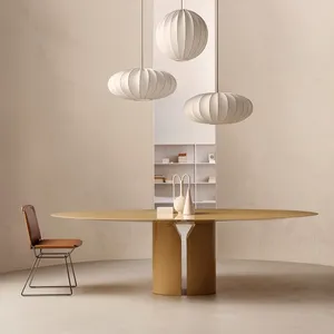 미니멀리스트 현대 공장 독특한 단단한 가죽 쿠션 식당 의자
