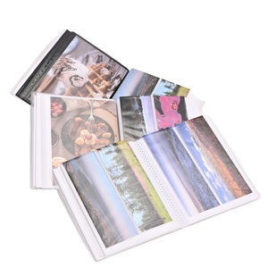 Álbum de Fotos Personalizable de PVC, 8x10 Pulgadas, Cuero Blanco Transparente, Impreso, para Tarjetas de Boda, Ecológico y Duradero - Product Image 6