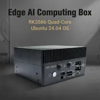 Caja de Computación Edge AI TM-CM3-AIBOX, Rockchip RK3566 NPU, 2GB/4GB RAM, 32GB Almacenamiento para Aceleración de IA, Ubuntu2404 Preinstalado