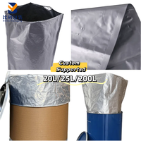 Sac en aluminium de qualité supérieure résistant à l'humidité à fond rond - Utilisation industrielle pour le stockage en vrac de produits chimiques, céréales, poudres et liquides