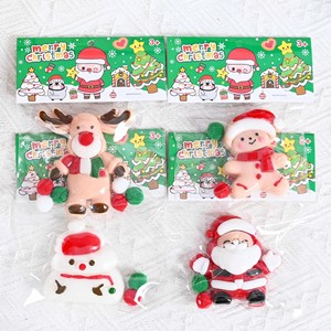 Meilleures ventes transfrontalières : Jouets à presser en TPR pour Noël – Motifs Père Noël, Bonhomme en pain d'épices, Bonhomme de neige – Nouveaux cadeaux anti-stress - Product Image 3