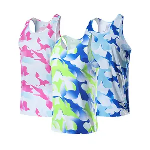 New Arrival Customized Sublimated 3d Printed Tank Tops Men Hot Selling Breathable Summer Vest Wholesale Premium Quality Singlet