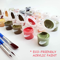 KITS de peinture par numéros personnalisés en usine de bonne qualité, paysage marin peint à la main, peinture à l'huile pour enfants et adultes débutants