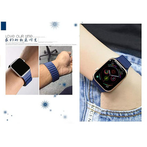 Strong Magnetic Leather <span class=keywords><strong>Loop</strong></span> Replacement Smart Watch Strap For Compatible Apple Watch Strap 38MM 42MM For iWatch 5 4 <span class=keywords><strong>3</strong></span> 2 1 - Product Image 5