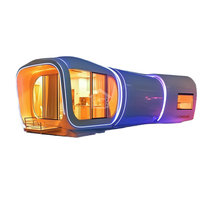 Capsule spatiale étanche, résistante à l'humidité et au feu, maison, hôtel, boutique, toilettes, entrepôt préfabriqué, bâtiment en structure métallique