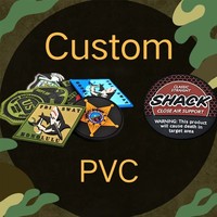Patch en PVC personnalisé - Patchs souples personnalisés |   Support auto-agrippant thermocollant et à coudre |   Badges et appliques en silicone caoutchouc