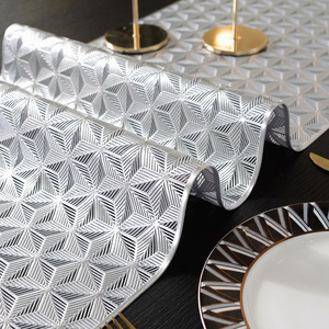 Chất lượng cao kim loại vàng PVC nhựa Dinning bảng <span class=keywords><strong>RUNNER</strong></span> cho Đảng trang trí - Product Image 4