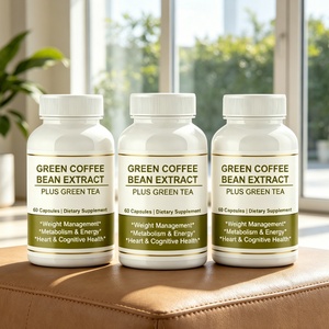 แคปซูลสารสกัดเมล็ดกาแฟเขียวออร์แกนิกแบบขายส่ง OEM ODM พร้อมกรดคลอโรจีนิก อาหารเสริมแคปซูลเมล็ดกาแฟเขียว - Product Image 4