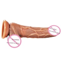 Dildo de silicona realista con correa para masturbación femenina, juguete sexual para adultos