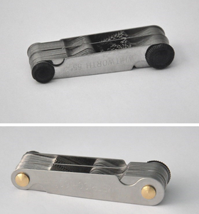 Jauge de bouchon de pas de filetage professionnel de haute qualité 40 lames métriques 60 et <span class=keywords><strong>Whitworth</strong></span> 55 degrés pour usage industriel - Product Image 2