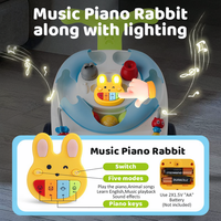 Marche-bébé avec musique, panneau de jeu multifonction, marche-bébé pour l'apprentissage précoce des tout-petits, jouets éducatifs
