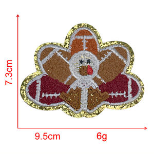 Вышивка спортивная шапка футбольная железная нашивка с вышивкой - Product Image 5