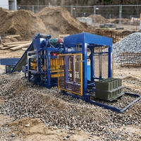 Machine automatique de fabrication de briques en ciment emboîtables KAIDONG QT4-25, machine de fabrication de blocs creux en béton, moteur, boîte de vitesses, roulement