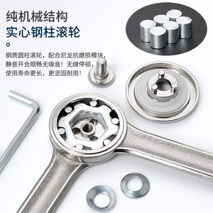 Cabinet Door Support Rod Zinc Alloy Forged Single Damper Track Non Detachable Door Mount <b>Hardware</b> Mechanical Damping - Product Image 1
