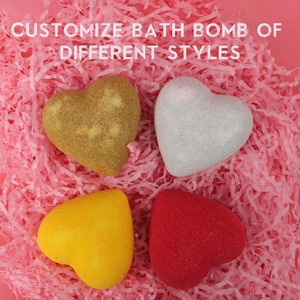 Valentinstag Handgemachte Natürliche Badebomben mit Sheabutter für Entspannende Spa-Erlebnisse - Product Image 3