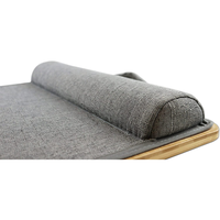 Support pour ordinateur portable en bambou PEPE P40011 pour lit, pour ordinateurs portables de 17 pouces, 42x27,5 cm, design pliable avec poignée de transport