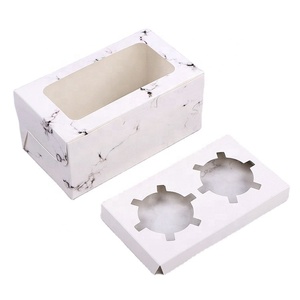 Directo de fábrica <span class=keywords><strong>Chef</strong></span> Cake Fresa Individual Muffin Cupcake Cajas Comida Caja de papel Embalaje Cajas de pastel 12X12X12 con ventana - Product Image 2