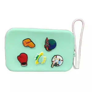 2024 Silikon-Geldbörse für Kinder Mini-Silikon-Aufbewahrung tasche Adult Little Change Wallet mit DIY-Charms