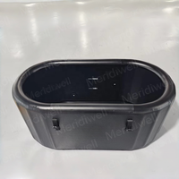 Baignoire à glace ovale portable pliable avec couvercle et pompe pour athlètes, bains de glace thérapeutiques