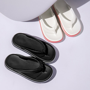 Chanclas Blancas y Negras con Suela Suave Antideslizante para Adultos, Uso Casual, Hogar, Playa, Viajes - Product Image 4