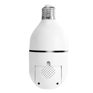 OEM Yiiot 2MP Indoor Light Bulb Camara Wireless Night Vision 360 Degree Panoramic Wifi Bulb Dome Socket PTZ Network Camera