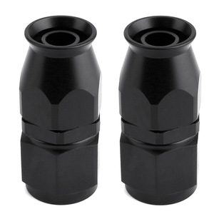 Connecteur de refroidisseur d'huile automobile AN4 à AN12, joint de transition rotatif en métal noir avec doublure intérieure pour tuyau PTFE - Product Image 4