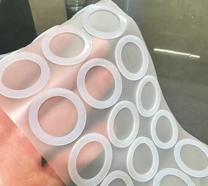 Junta de silicona, arandela de sellado de silicona transparente antideslizante, junta de goma tipo O resistente a altas temperaturas - Product Image 5