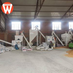 Animal Pig Farms Feed <b>Grinder</b> <b>Mixer</b> 5 Ton Mash Powder Feed Making Plant with SFSP Hammer Mill - Product Image 5