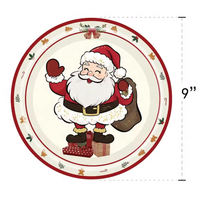 Kits de fournitures de fête jetables de Noël comprennent de nouvelles assiettes en papier et des décorations pour la décoration de table