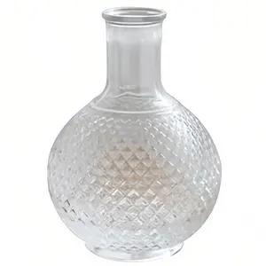 卸売花ガラス花瓶ホーム毎日の装飾売れ筋ガラス花瓶透明クリスタル人気の装飾