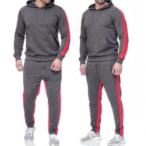 ชุดวอร์มฤดูหนาวคุณภาพสูง GAF สำหรับผู้ชาย ชุดกีฬาเข้ารูป วิ่งออกกำลังกาย ผ้าโพลีเอสเตอร์ 100% น้ำหนักปานกลาง สีพื้น แขนยาว - Product Image 4